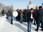 Наши болельщики разбудили всю Астану!