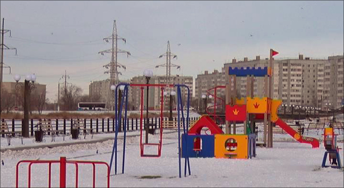 Завершено строительство сквера в 12 микрорайоне